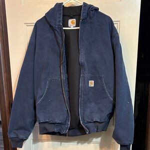 Carhartt Dark Blue Hooded Jacket